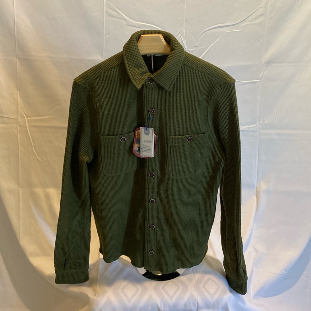 Nomad Olive Green Flannel Knit